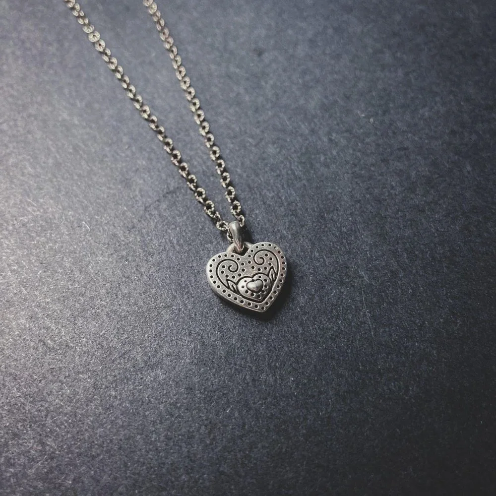 Brighton Valentine's Love Heart Charm Necklace - Picture 4 of 7